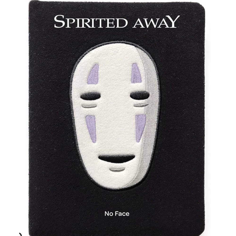 Plush No Face Spirited Away Journal
